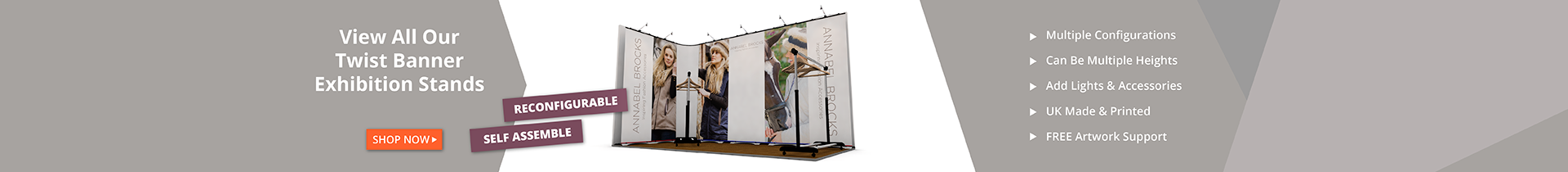Twist Banners Exhibition Stands